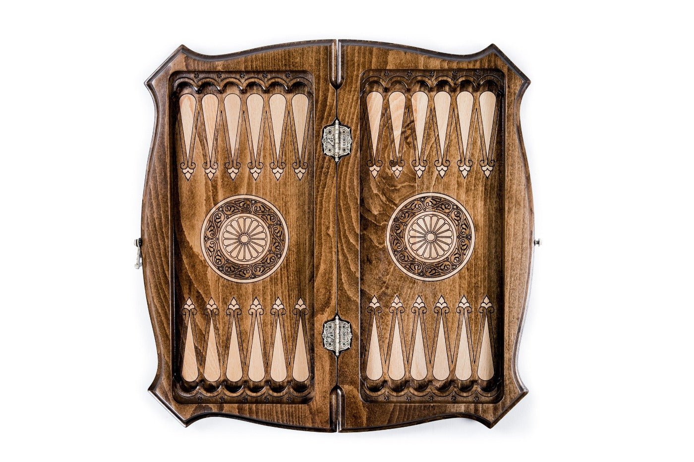 Carved Style Chess Set & Backgammon 40 cm | 15.7" - Unumperfectus