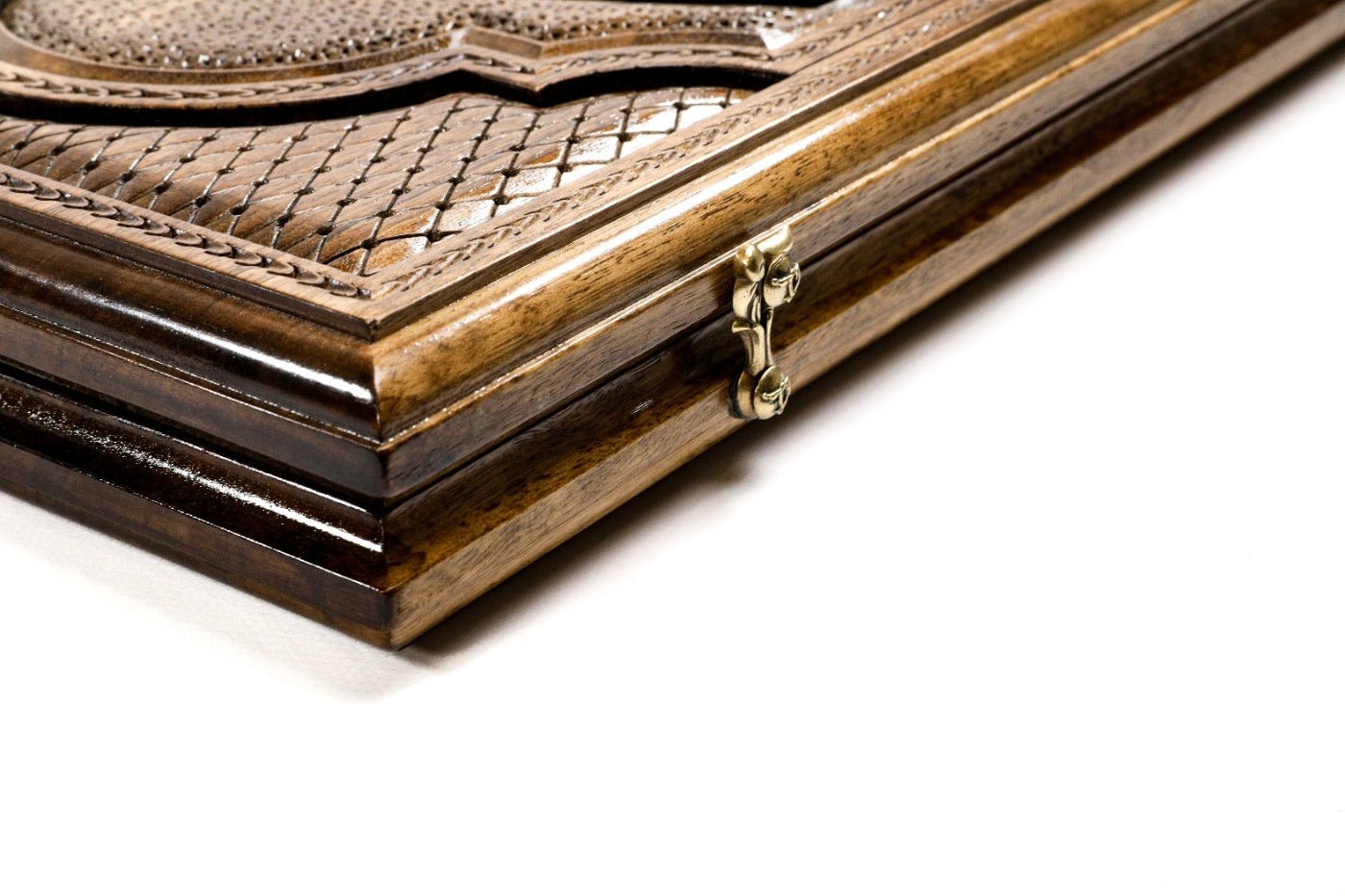 Backgammon Board - Ornamental Heritage Wooden Design - Unumperfectus