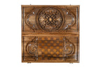 Ornamental Heritage Design backgammon board - corner detail of the board