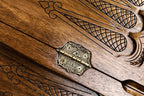 Ornamental Heritage Design backgammon board - side profile showing the craftsmanship