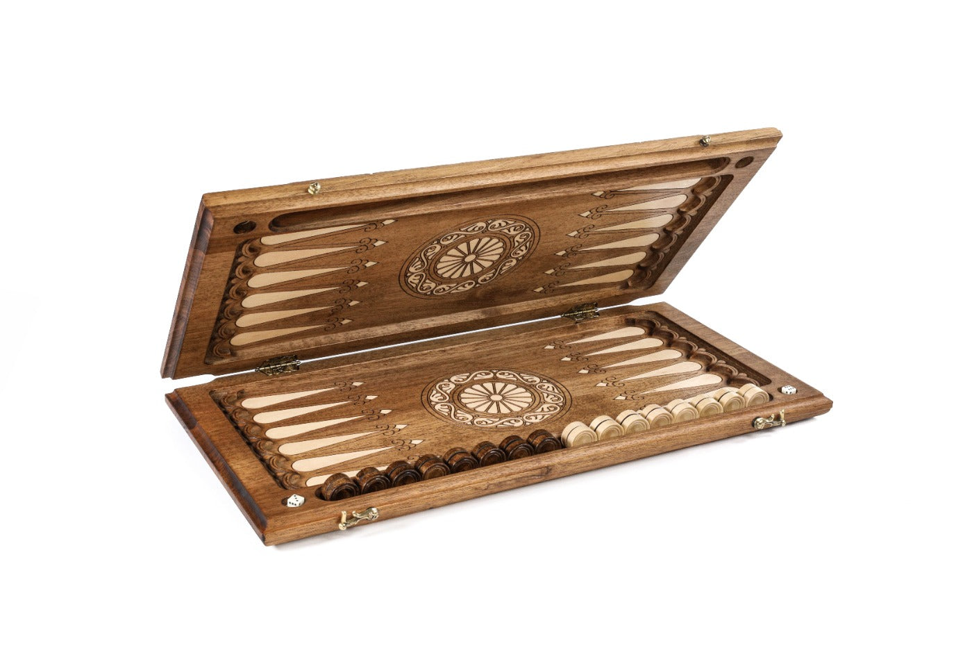 Backgammon Board - Eternity Incrustation & Braid Two-Sided