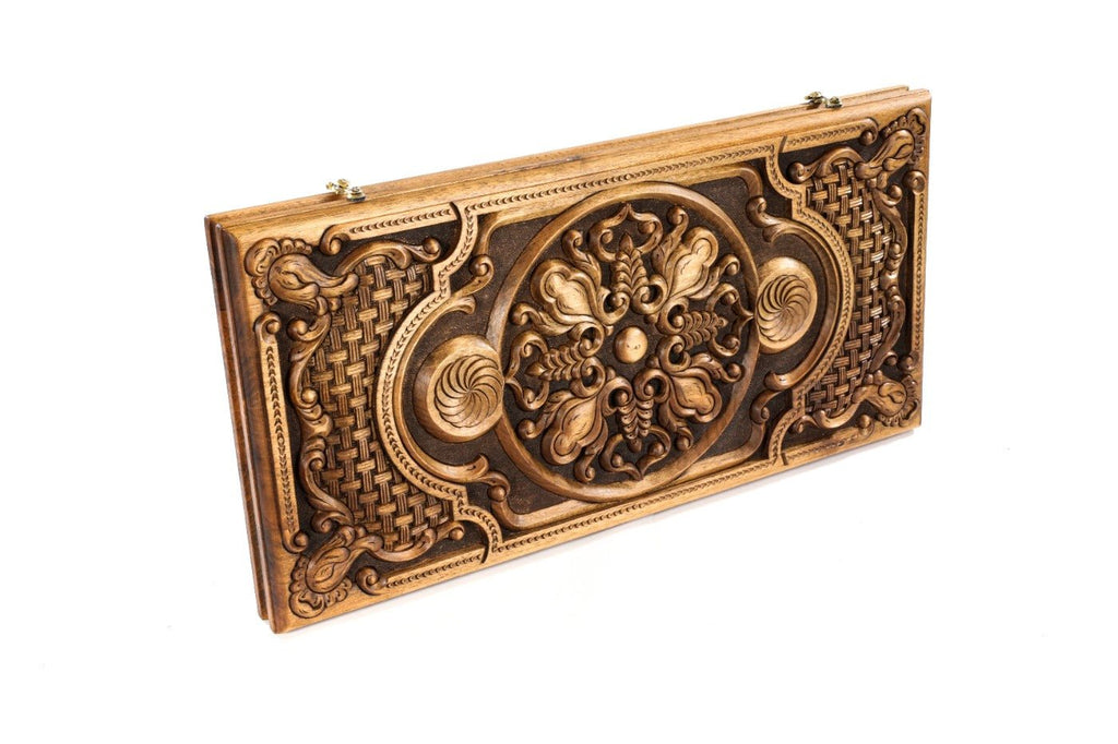Backgammon Board - Eternity Incrustation & Braid Two-Sided - Unumperfectus
