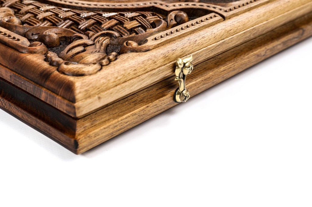 Backgammon Board - Eternity Incrustation & Braid Two-Sided - Unumperfectus