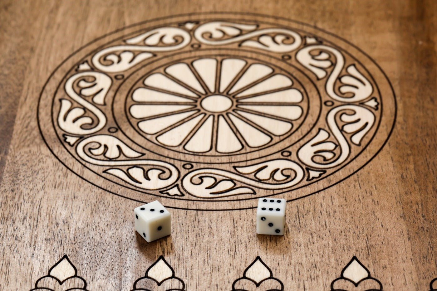 Backgammon Board - Eternity Incrustation & Braid Two-Sided - Unumperfectus