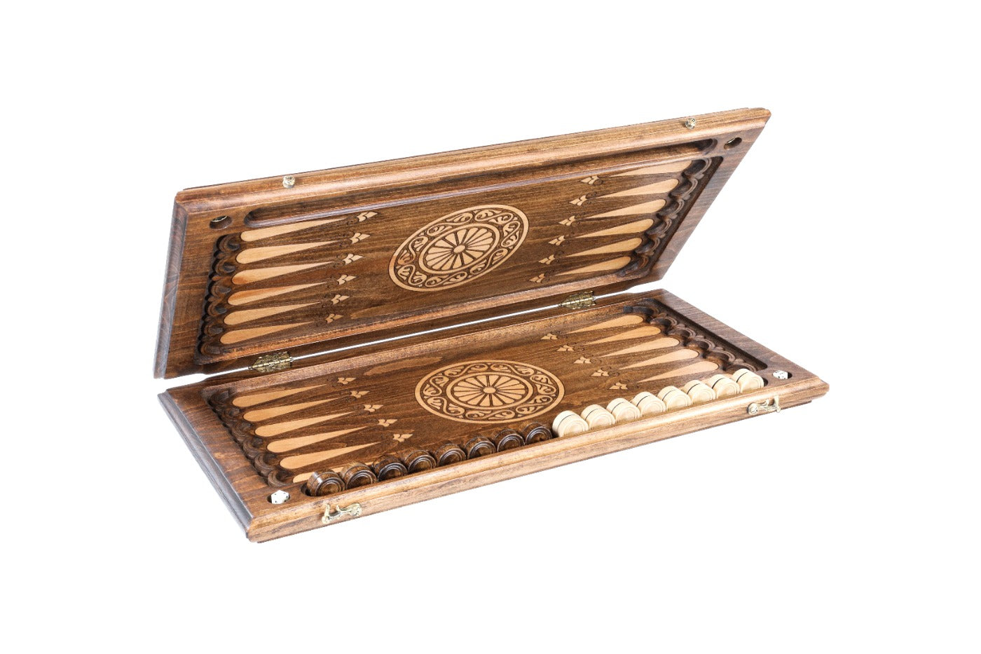 Backgammon Board - Garni Temple Classic Wooden Design