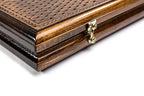 Wolf Classic Design backgammon board - open board ready for play