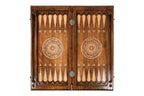 Wolf Classic Design backgammon board - corner detail of the board