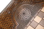 Wolf Classic Design backgammon board - side profile showing the craftsmanship