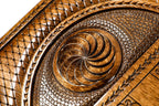 Mother See of Holy Etchmiadzin backgammon board - detail of the wood grain and finish