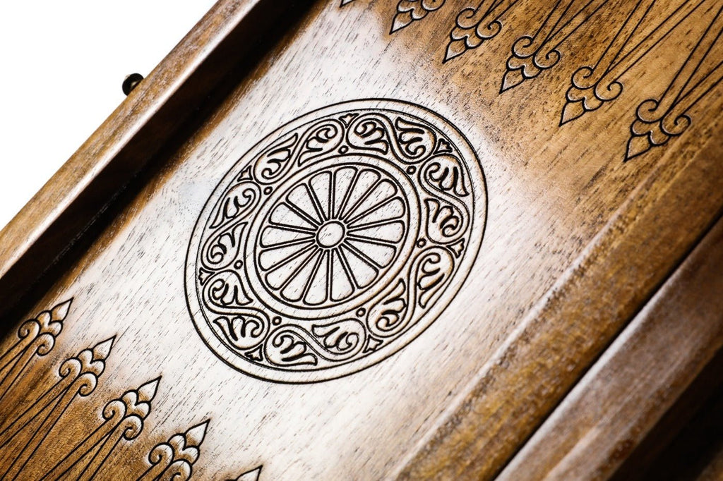 Backgammon Board - Garni & Geghard Classic Wooden Design - Unumperfectus