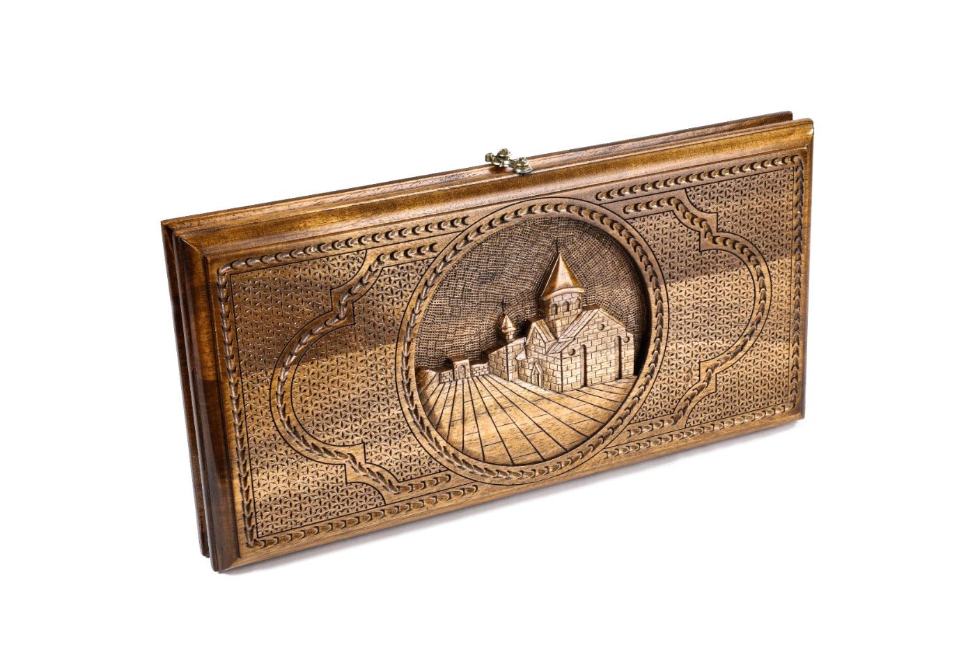 Backgammon Board - Garni & Geghard Classic Wooden Design - Unumperfectus