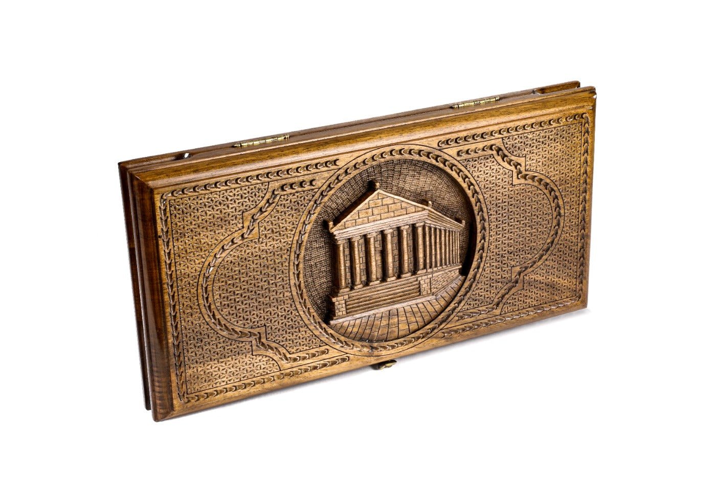 Backgammon Board - Garni & Geghard Classic Wooden Design - Unumperfectus
