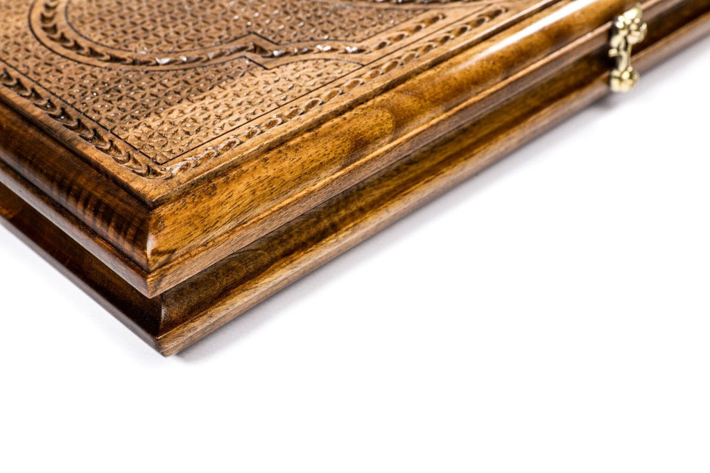 Backgammon Board - Garni & Geghard Classic Wooden Design - Unumperfectus