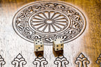 Garni Geghard Classic Design backgammon board - close-up of the playing surface