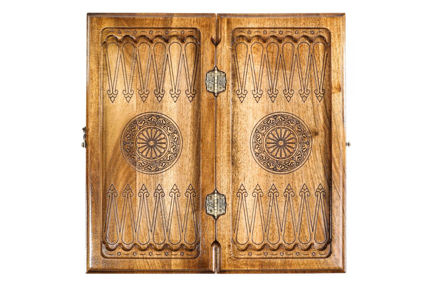 Backgammon Board - Garni & Geghard Classic Wooden Design - Unumperfectus