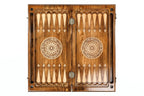 Eagle's Nest Classic Design backgammon board - corner detail of the board