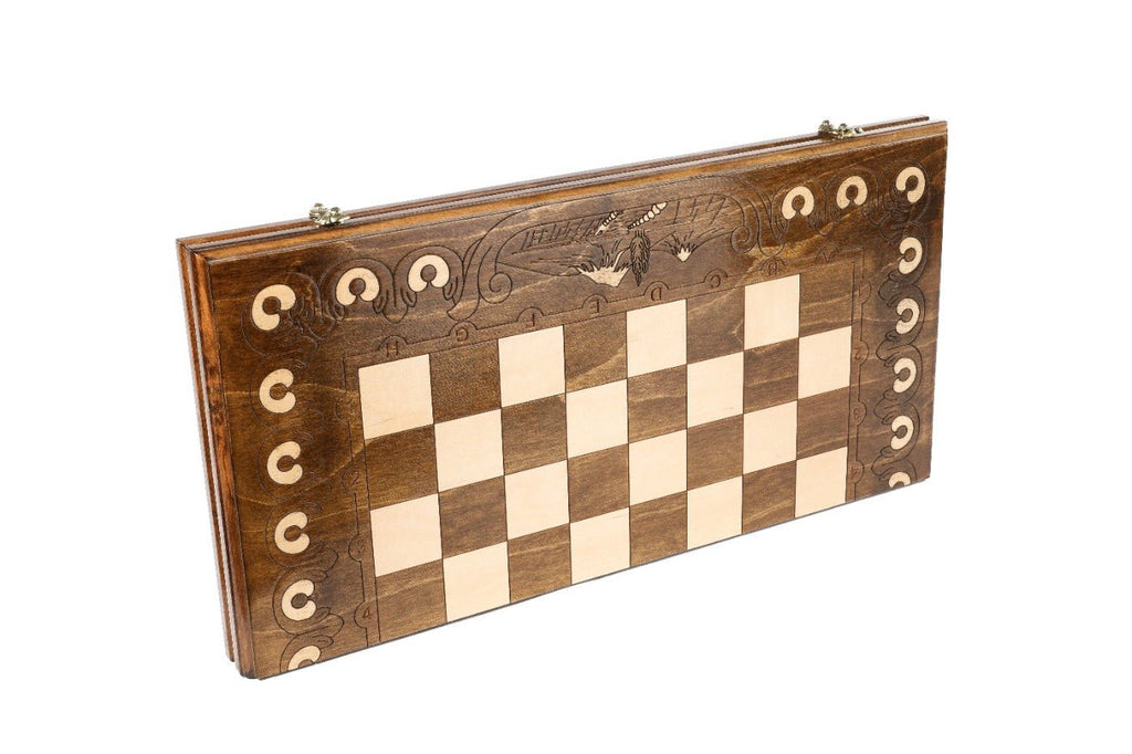 Armenian Wooden Chess Set Ararat Classic 23.6" | 60 cm - Unumperfectus