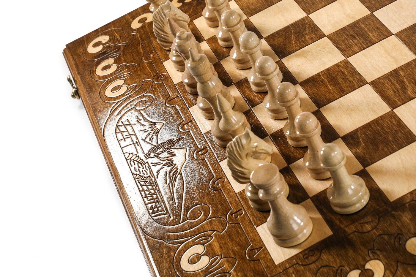 Armenian Wooden Chess Set Ararat Classic 23.6" | 60 cm - Unumperfectus