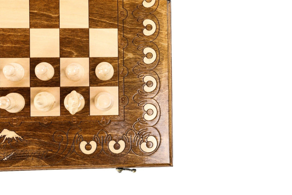 Armenian Wooden Chess Set Ararat Classic 23.6" | 60 cm - Unumperfectus