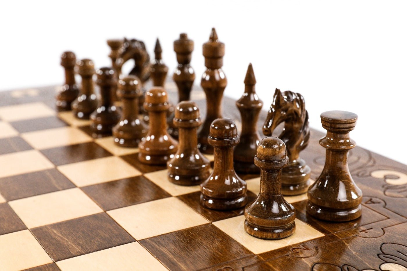 Armenian Wooden Chess Set Ararat Classic 23.6" | 60 cm - Unumperfectus