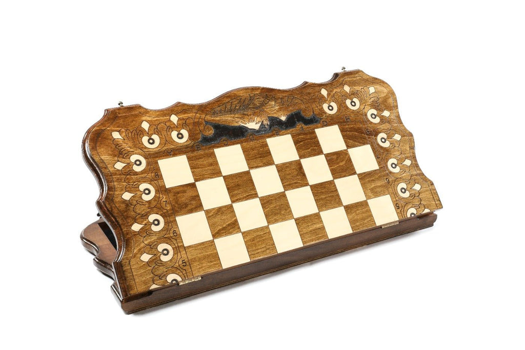 Armenian Chess Set With Mount Ararat 60 cm | 23.6" - Unumperfectus