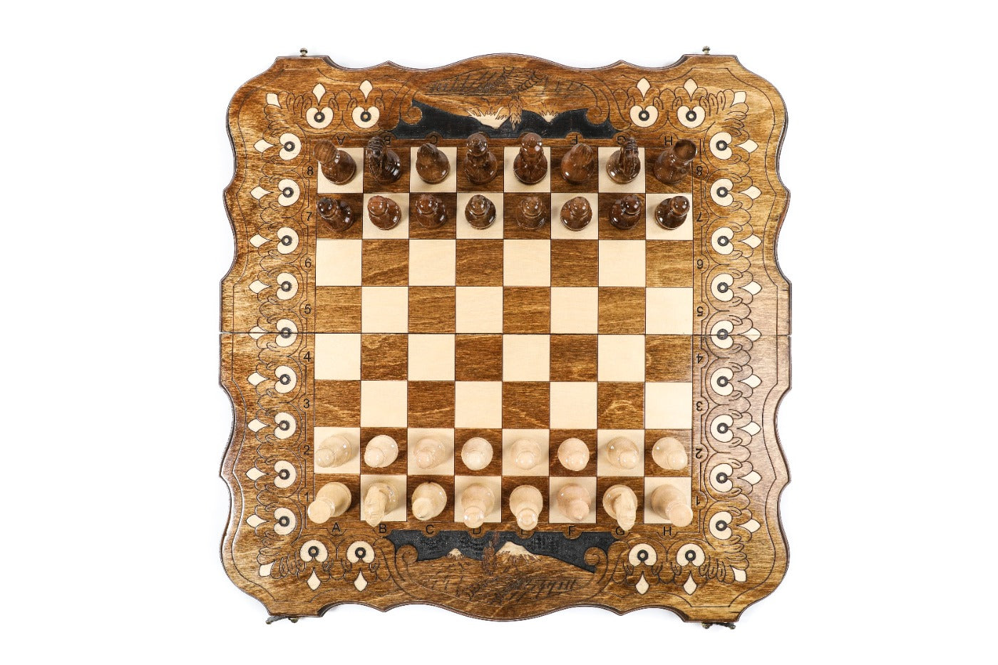 Armenian Chess Set With Mount Ararat 60 cm | 23.6"