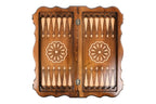 Armenian Eternity chess and backgammon set - close-up of the playing squares