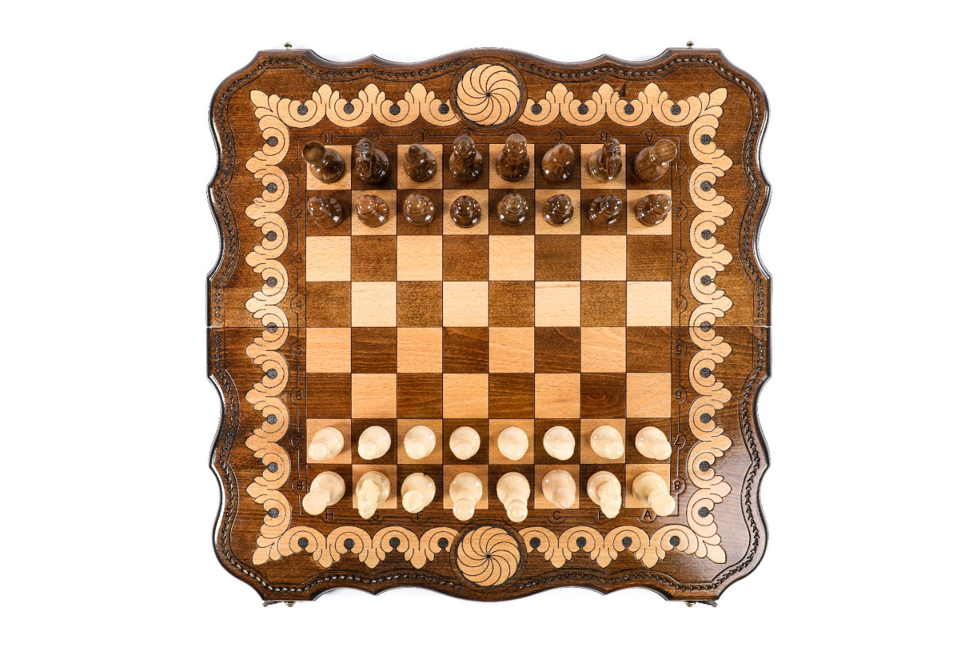 Armenian Chess Set with Backgammon Board Eternity 23.6" | 60 cm