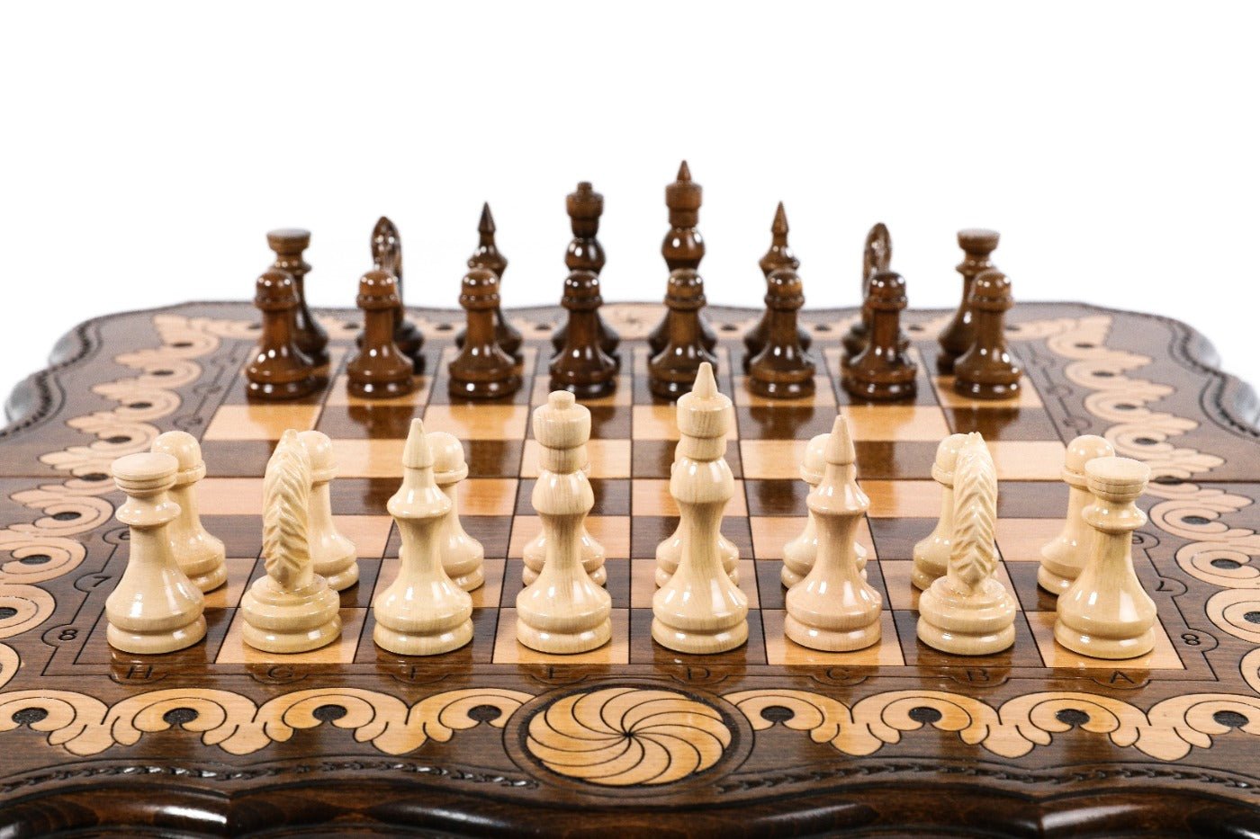 Armenian Chess Set with Backgammon Board Eternity 23.6" | 60 cm - Unumperfectus