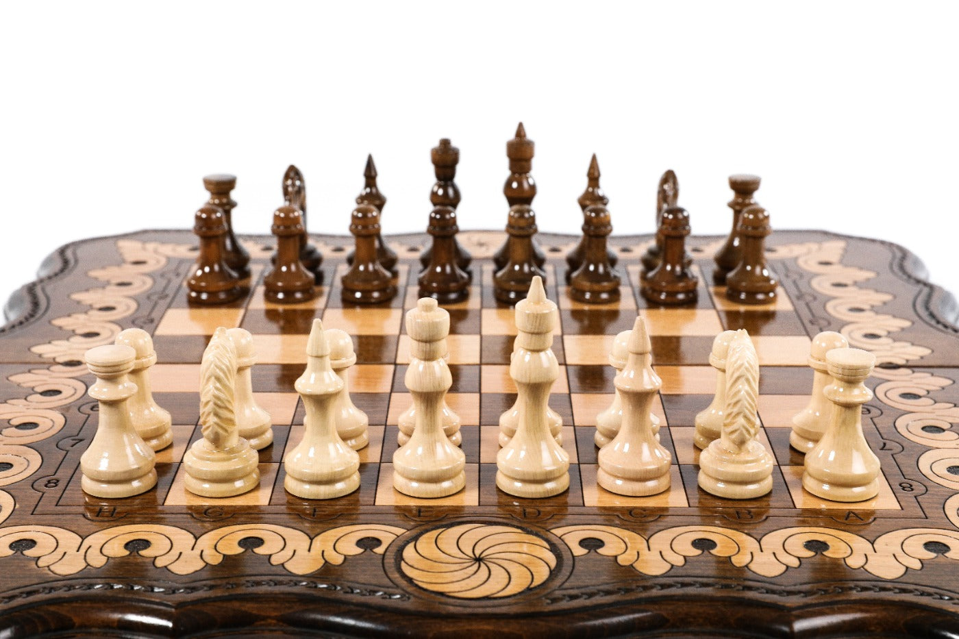 Armenian Chess Set with Backgammon Board Eternity 23.6" | 60 cm