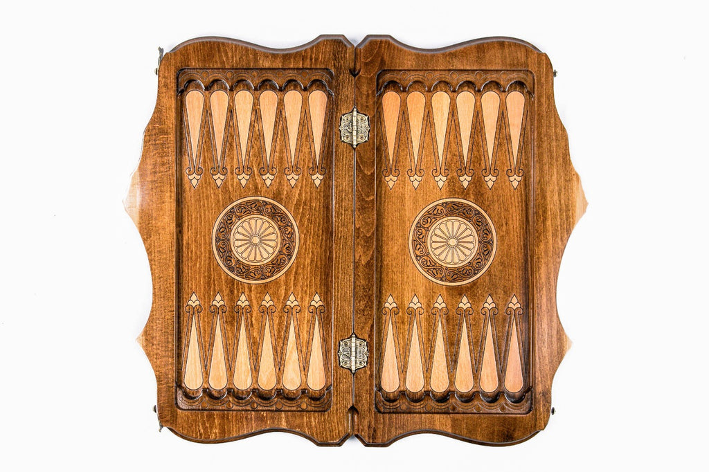 Backgammon Board - Ornamental Snowflake & Mount Ararat Classic