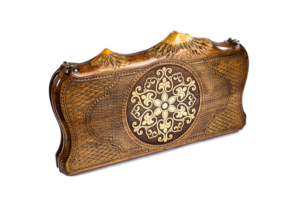Backgammon Board - Ornamental Snowflake & Mount Ararat Classic