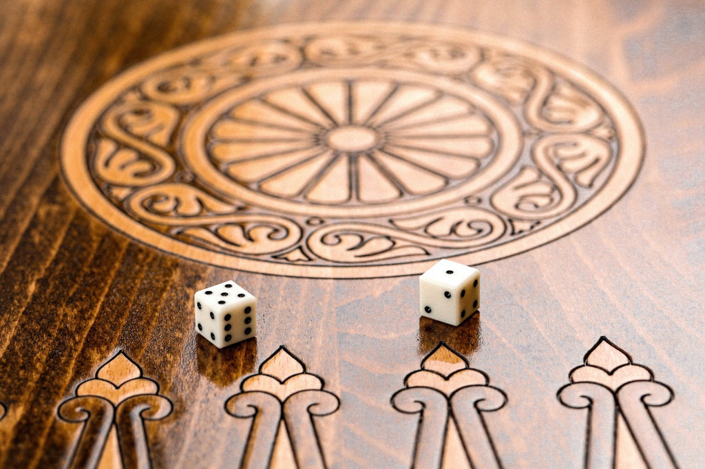 Backgammon Board - Ornamental Snowflake & Mount Ararat Classic