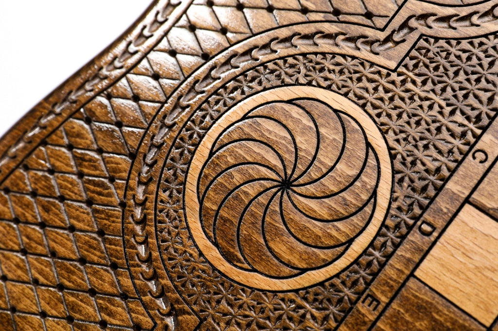 Backgammon Board - Ornamental Snowflake & Mount Ararat Classic
