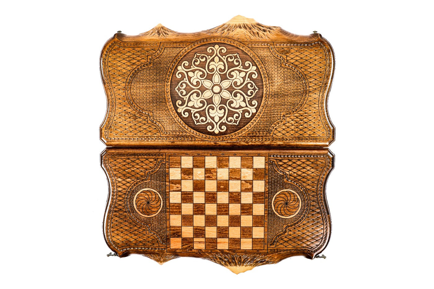 Backgammon Board - Ornamental Snowflake & Mount Ararat Classic