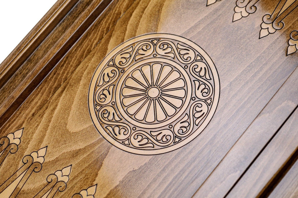 Backgammon Board - Heritage Solid Wood Design - Unumperfectus