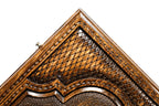 Coat of Arms of the Russian Federation backgammon board - side profile showing the craftsmanship
