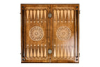 Coat of Arms of the Russian Federation backgammon board - angled view