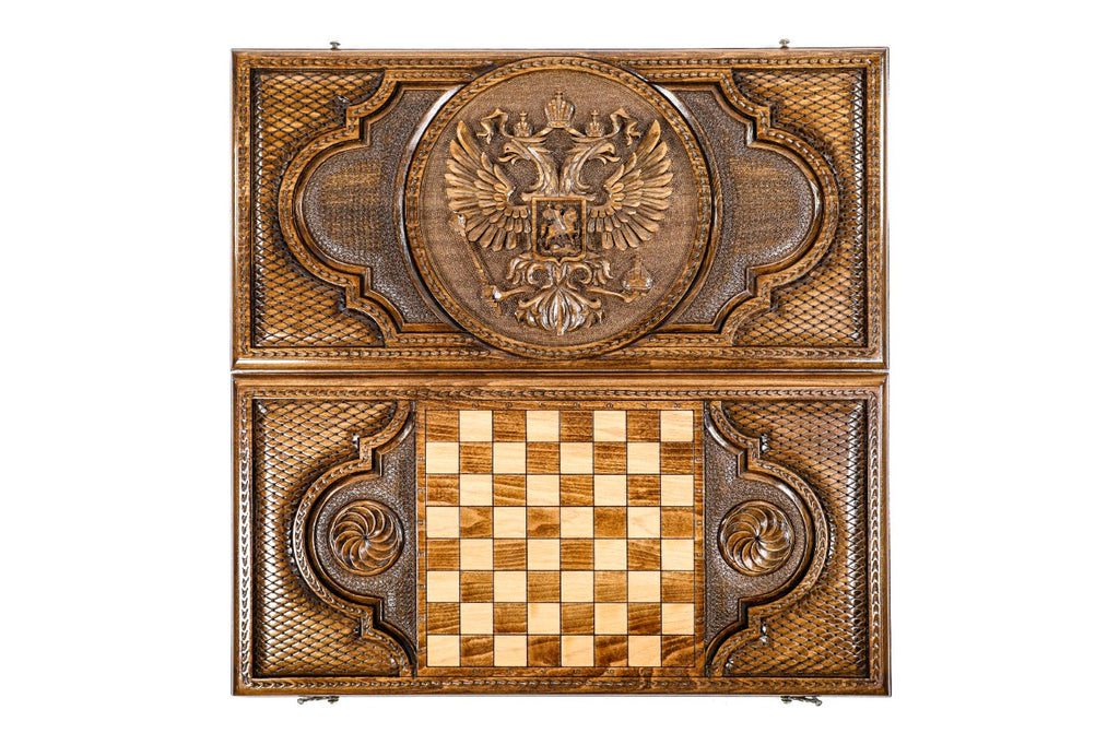 Backgammon Board - Coat of Arms of the Russian Federation - Unumperfectus