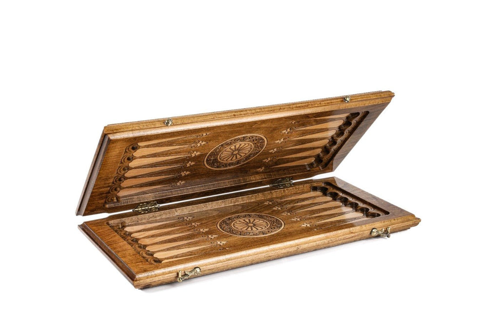 Backgammon Board - Hayastan Heritage Wooden Design - Unumperfectus