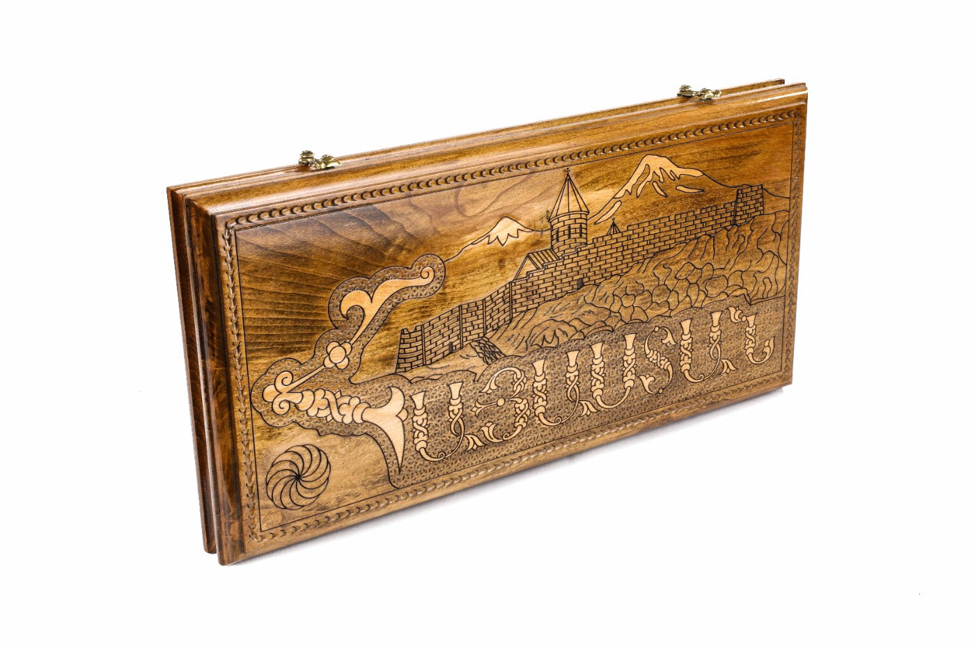 Interior view of the open board highlighting the mirror-polished professional playing field.