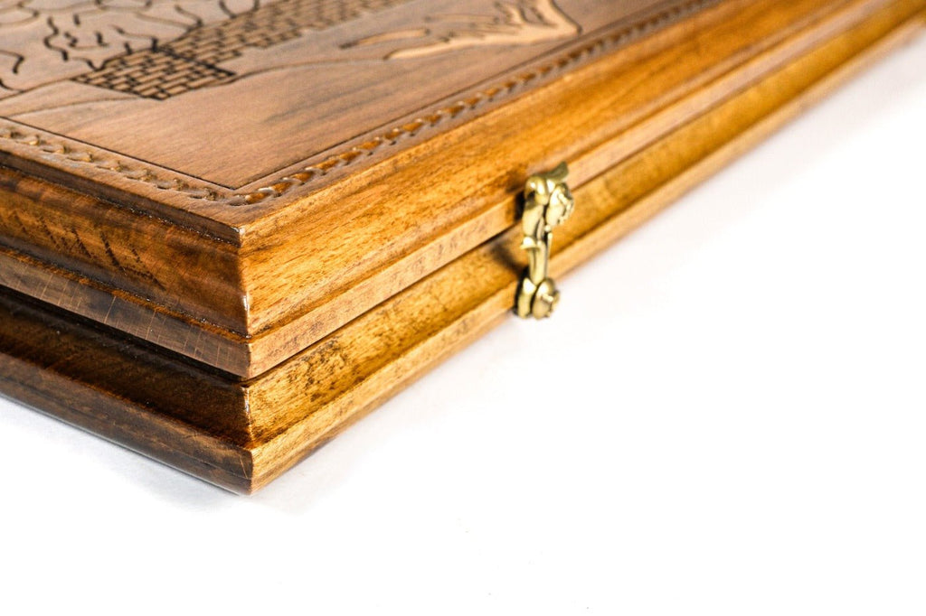 Backgammon Board - Hayastan Heritage Wooden Design - Unumperfectus