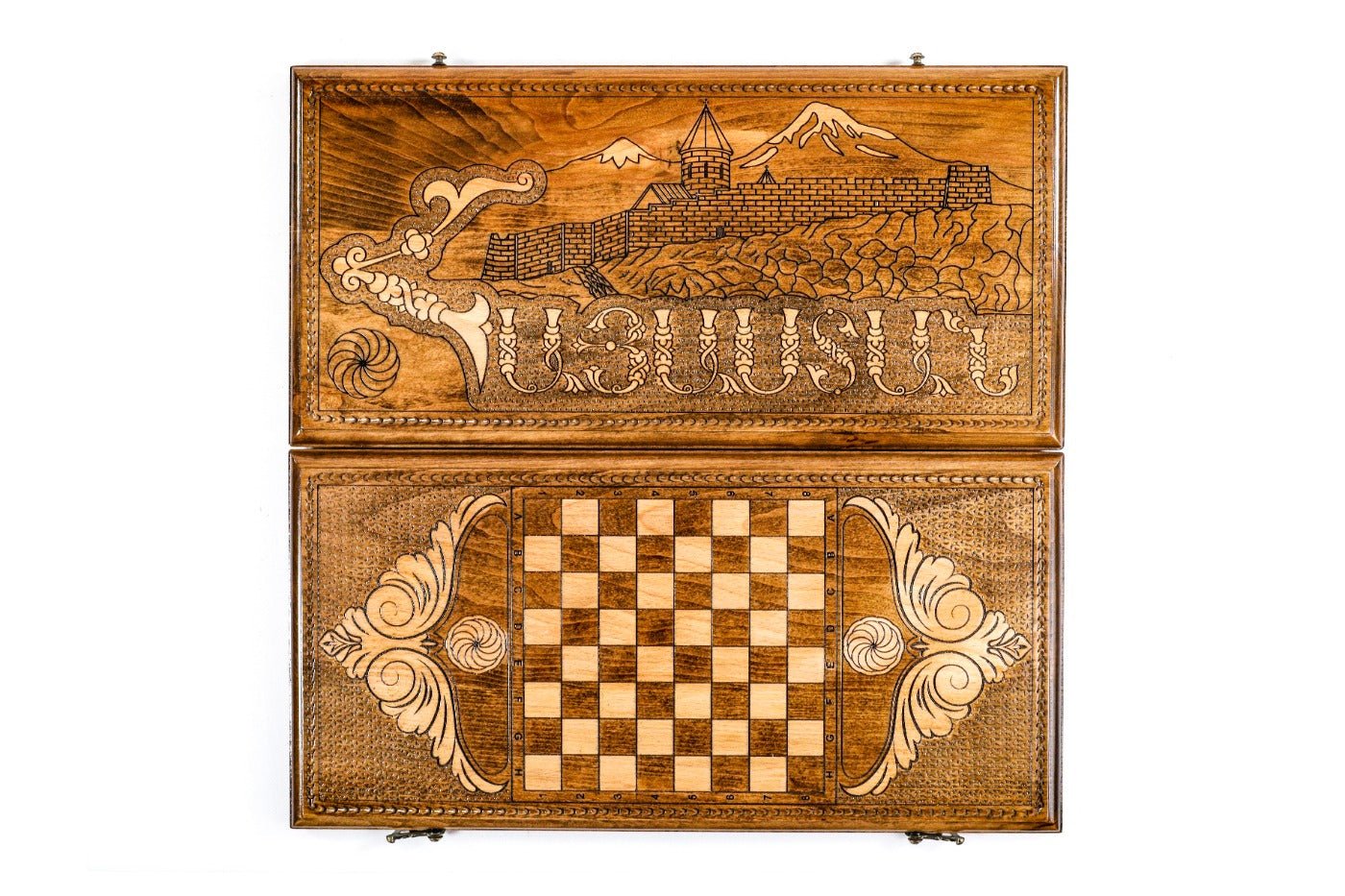 Backgammon Board - Hayastan Heritage Wooden Design - Unumperfectus
