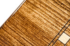 Signature Heritage Design backgammon board - close-up of the carved design