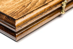 Signature Heritage Design backgammon board - side profile showing the craftsmanship