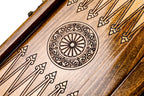 Signature Heritage Design backgammon board - carrying case and accessories
