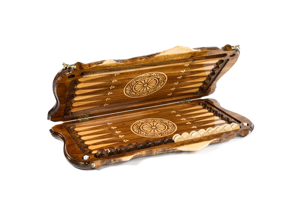 Backgammon Board - Tatev Monastery & Mount Ararat Wooden Design