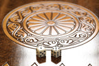 Tatev Monastery Mount Ararat Design backgammon board - close-up of the playing surface