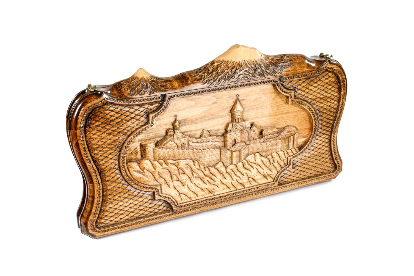Backgammon Board - Tatev Monastery & Mount Ararat Wooden Design