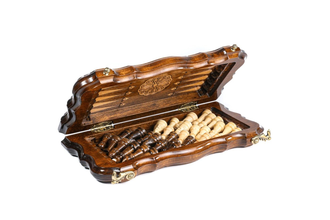 Armenian Ornamental Chess Set & Backgammon Board 11.8" | 30 cm - Unumperfectus